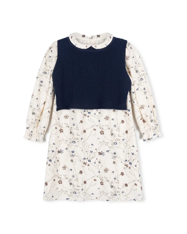 Betty - Floral Peter Pan Collar Dress