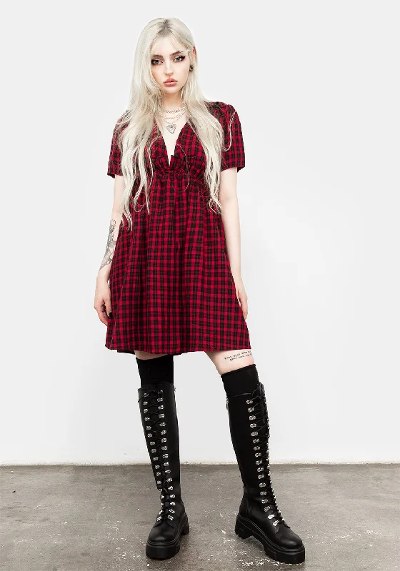 Dreadful Ruffle Smock Dress