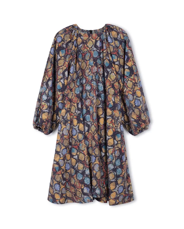 Flowy Printed Asymmetrical Dress