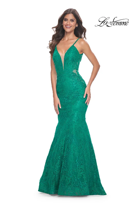 La Femme 32315 Jersey Mermaid Lace Rhinestone