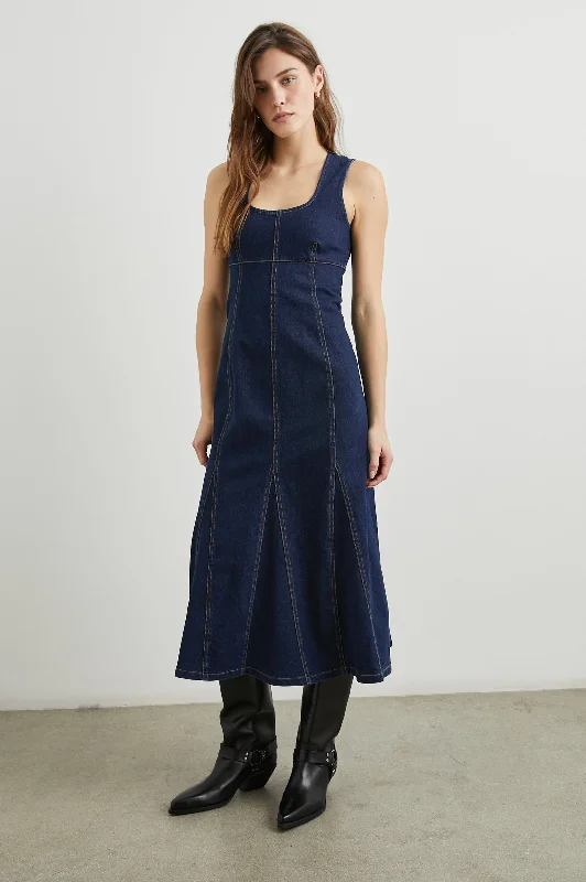 MINNA DRESS - RINSE INDIGO