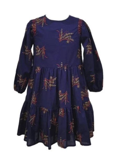 Roping - Embroidered Floral Dress