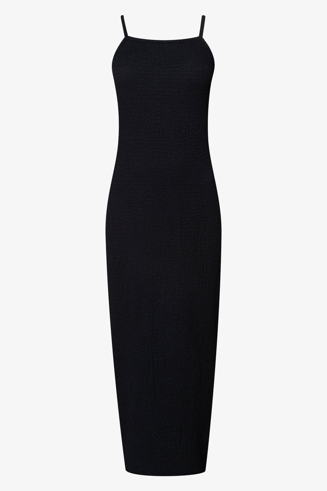 Strappy Column Dress Black