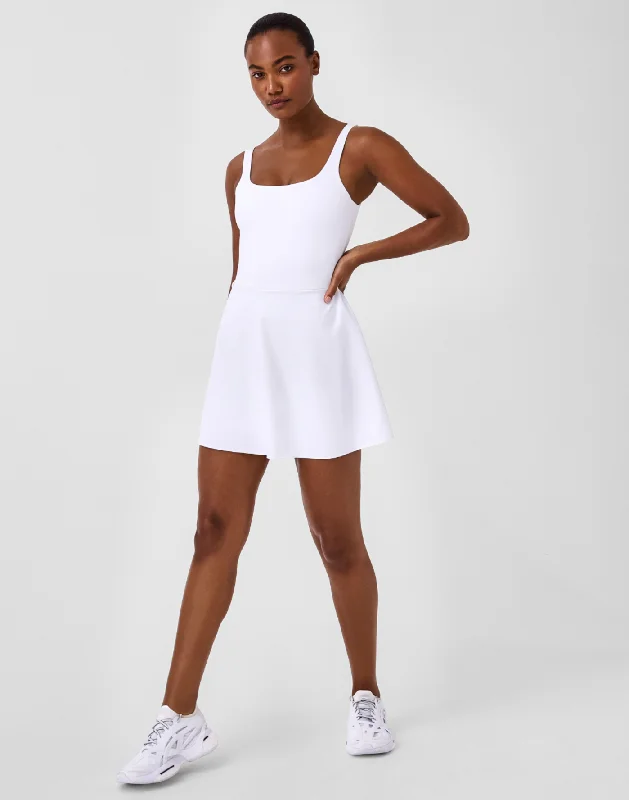 THE GET MOVING SQUARE NECK DRESS