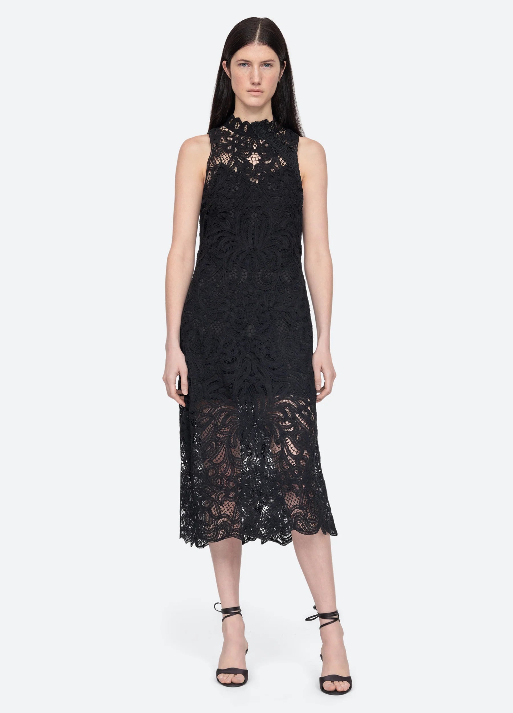 Branca Midi Dress - Black