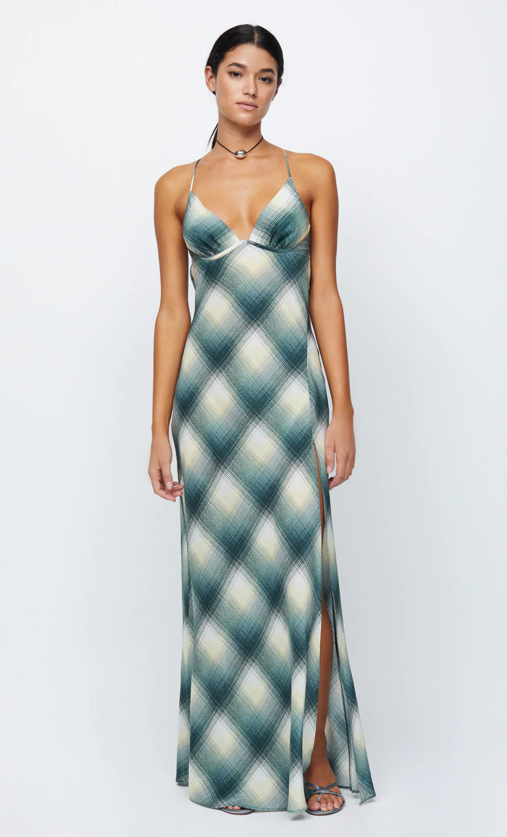 Edie Split Maxi Dress - Teal