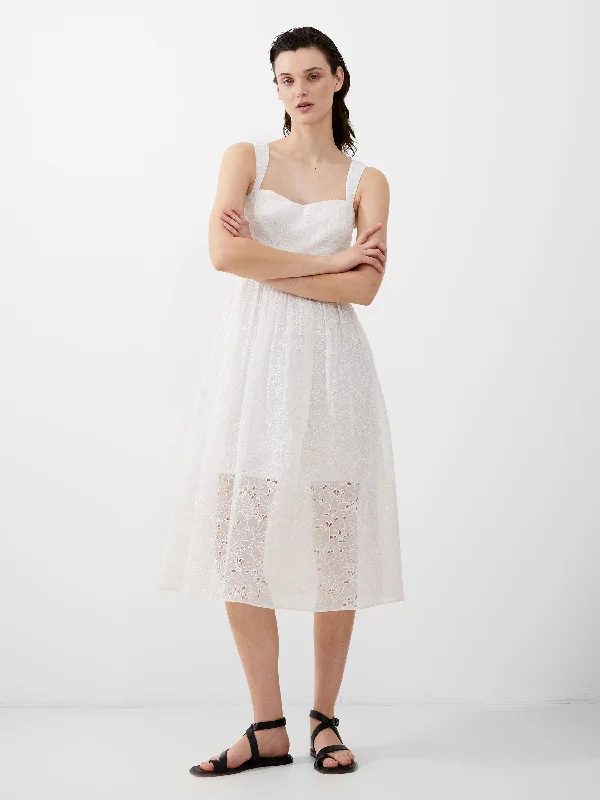 Embroidered Evelyn Lace Strappy Dress