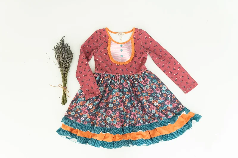 Enchanted Berry Bliss Ruffle Dress