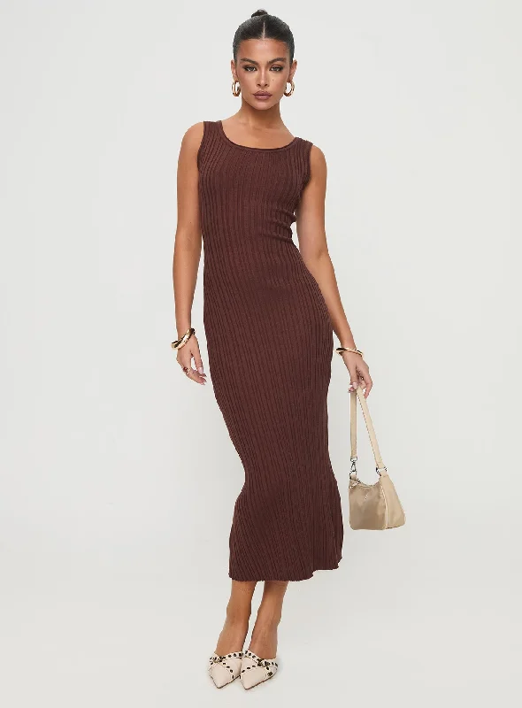 Jackman Maxi Dress Brown