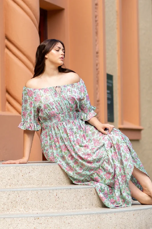 ORIETTA FLORAL MAXI DRESS