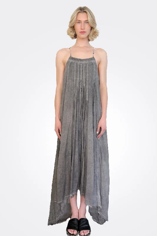 Sanara Strappy Maxi Dress - Streaky Grey