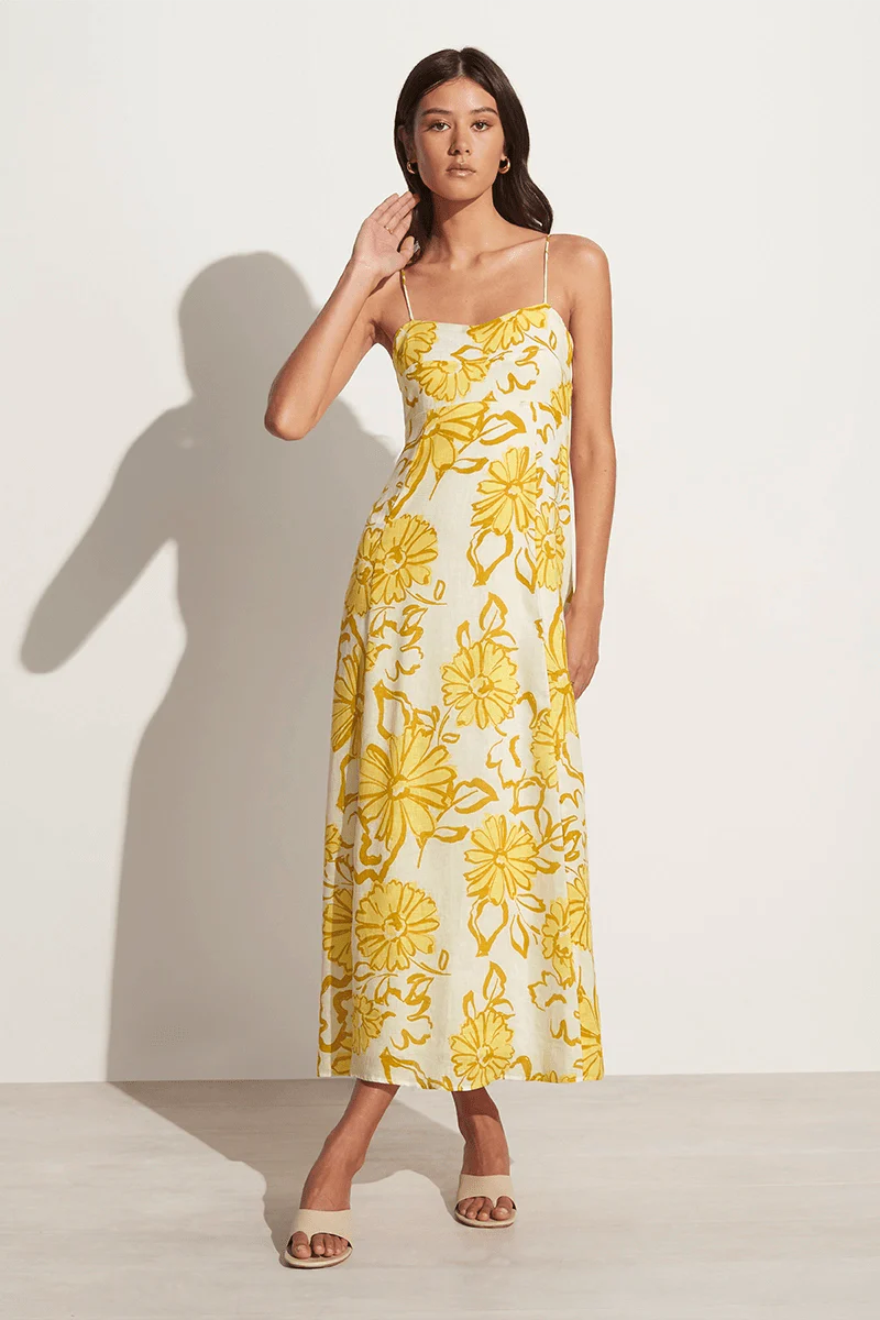 Sorso Midi Dress - Cagliari Floral Print